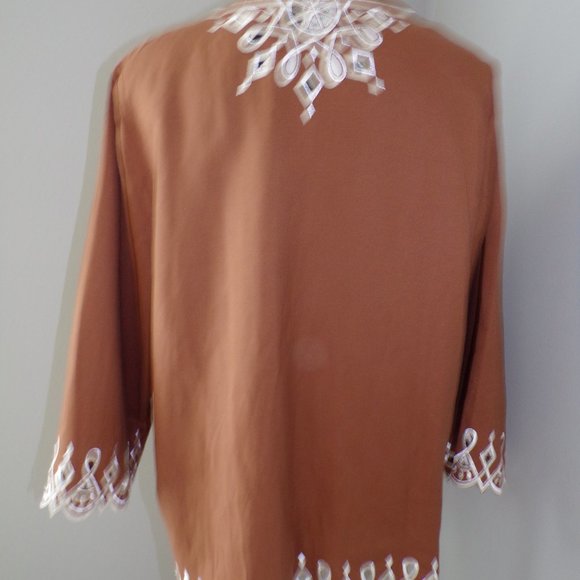 Bob Mackie Large Open Front Jacket - Picture 5 of 6